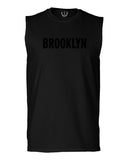 Black Fonts New York Brooklyn NYC Cool City American men Muscle Tank Top sleeveless t shirt