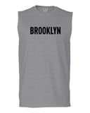 Black Fonts New York Brooklyn NYC Cool City American men Muscle Tank Top sleeveless t shirt