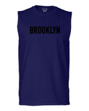 Black Fonts New York Brooklyn NYC Cool City American men Muscle Tank Top sleeveless t shirt