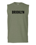 Black Fonts New York Brooklyn NYC Cool City American men Muscle Tank Top sleeveless t shirt