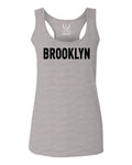 Black Fonts New York Brooklyn NYC Cool City American  women's Tank Top sleeveless Racerback