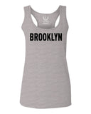 Black Fonts New York Brooklyn NYC Cool City American  women's Tank Top sleeveless Racerback