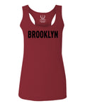 Black Fonts New York Brooklyn NYC Cool City American  women's Tank Top sleeveless Racerback