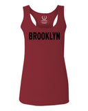 Black Fonts New York Brooklyn NYC Cool City American  women's Tank Top sleeveless Racerback