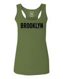 Black Fonts New York Brooklyn NYC Cool City American  women's Tank Top sleeveless Racerback