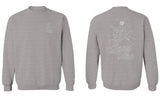 Good Vibe Bones Hand Shaka Cool Summer surf Beach men's Crewneck Sweatshirt