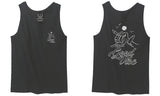 Good Vibe Bones Hand Shaka Cool Summer surf Beach men's Tank Top