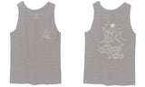 Good Vibe Bones Hand Shaka Cool Summer surf Beach men's Tank Top