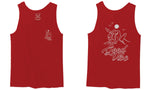 Good Vibe Bones Hand Shaka Cool Summer surf Beach men's Tank Top