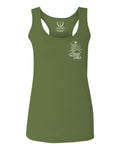 Good Vibe Bones Hand Shaka Cool Summer surf Beach  women's Tank Top sleeveless Racerback