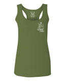 Good Vibe Bones Hand Shaka Cool Summer surf Beach  women's Tank Top sleeveless Racerback