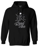 Front Good Vibe Bones Hand Shaka Cool Summer surf Beach Hipster Graphic Sweatshirt Hoodie