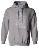Front Good Vibe Bones Hand Shaka Cool Summer surf Beach Hipster Graphic Sweatshirt Hoodie