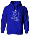 Front Good Vibe Bones Hand Shaka Cool Summer surf Beach Hipster Graphic Sweatshirt Hoodie