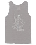 Front Good Vibe Bones Hand Shaka Cool Summer surf Beach Hipster Graphic men's Tank Top