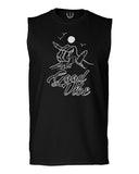 Front Good Vibe Bones Hand Shaka Cool Summer surf Beach Hipster Graphic men Muscle Tank Top sleeveless t shirt