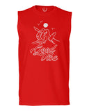 Front Good Vibe Bones Hand Shaka Cool Summer surf Beach Hipster Graphic men Muscle Tank Top sleeveless t shirt