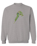 Vintage Caterpillar Paint Floral Retro Graphic men's Crewneck Sweatshirt