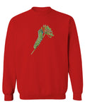 Vintage Caterpillar Paint Floral Retro Graphic men's Crewneck Sweatshirt