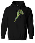 Vintage Caterpillar Paint Floral Retro Graphic Sweatshirt Hoodie