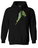Vintage Caterpillar Paint Floral Retro Graphic Sweatshirt Hoodie