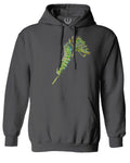 Vintage Caterpillar Paint Floral Retro Graphic Sweatshirt Hoodie