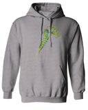 Vintage Caterpillar Paint Floral Retro Graphic Sweatshirt Hoodie