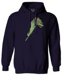 Vintage Caterpillar Paint Floral Retro Graphic Sweatshirt Hoodie