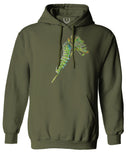 Vintage Caterpillar Paint Floral Retro Graphic Sweatshirt Hoodie