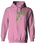 Vintage Caterpillar Paint Floral Retro Graphic Sweatshirt Hoodie