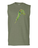 Vintage Caterpillar Paint Floral Retro Graphic men Muscle Tank Top sleeveless t shirt