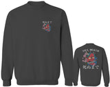 Demon Graphic Traditional Japanese Till Death men's Crewneck Sweatshirt