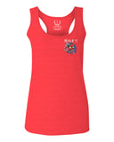 Demon Graphic Traditional Japanese Till Death  women's Tank Top sleeveless Racerback