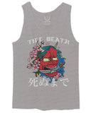 Front Demon Graphic Traditional Japanese Till Death Good Vibes men's Tank Top