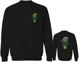Funny 420 Stoned Day Weed Marijuana Kush Pot Leaf Cannabis Plant men's Crewneck Sweatshirt