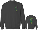 Funny 420 Stoned Day Weed Marijuana Kush Pot Leaf Cannabis Plant men's Crewneck Sweatshirt