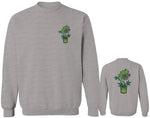 Funny 420 Stoned Day Weed Marijuana Kush Pot Leaf Cannabis Plant men's Crewneck Sweatshirt