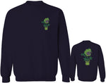 Funny 420 Stoned Day Weed Marijuana Kush Pot Leaf Cannabis Plant men's Crewneck Sweatshirt