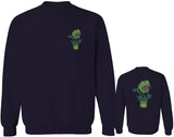 Funny 420 Stoned Day Weed Marijuana Kush Pot Leaf Cannabis Plant men's Crewneck Sweatshirt
