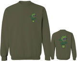 Funny 420 Stoned Day Weed Marijuana Kush Pot Leaf Cannabis Plant men's Crewneck Sweatshirt