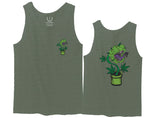 Funny 420 Stoned Day Weed Marijuana Kush Pot Leaf Cannabis Plant men's Tank Top