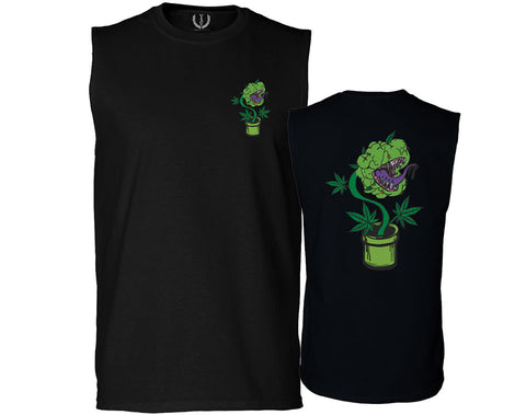 Funny 420 Stoned Day Weed Marijuana Kush Pot Leaf Cannabis Plant men Muscle Tank Top sleeveless t shirt