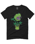 Front Funny 420 Stoned Day Weed Marijuana Pot Leaf Cannabis Plant For men T Shirt