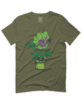 Front Funny 420 Stoned Day Weed Marijuana Pot Leaf Cannabis Plant For men T Shirt