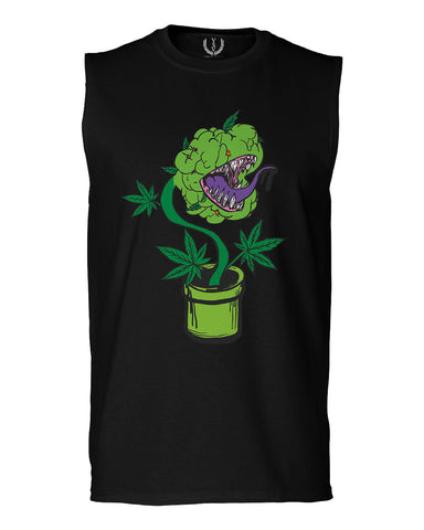 Front Funny 420 Stoned Day Weed Marijuana Pot Leaf Cannabis Plant men Muscle Tank Top sleeveless t shirt