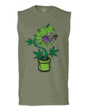 Front Funny 420 Stoned Day Weed Marijuana Pot Leaf Cannabis Plant men Muscle Tank Top sleeveless t shirt