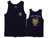 Tiger Graphic Traditional Japanese Till Death Good Vibes Obei Society men's Tank Top