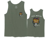 Tiger Graphic Traditional Japanese Till Death Good Vibes Obei Society men's Tank Top