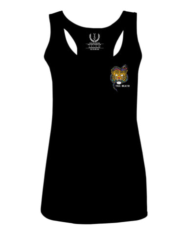 Tiger Graphic Traditional Japanese Till Death Good Vibes Obei Society  women's Tank Top sleeveless Racerback