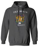 Front Tiger Graphic Japanese Till Death Good Vibes OBEI Society Sweatshirt Hoodie